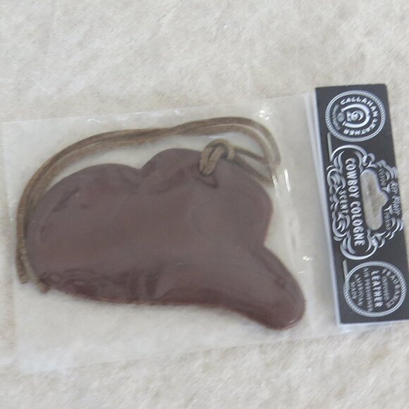 NEW Air Flair Callahan Leather Car Air Freshener - Cowboy Cologne - Cowboy Hat - Picture 4 of 8
